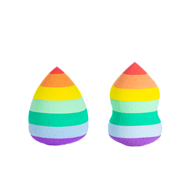 Спонж для нанесения макияжа Puffy полосатый на подставке Фигурный - Фото 2 Спонж для нанесения макияжа Puffy полосатый на подставке Фигурный - изображение 2
