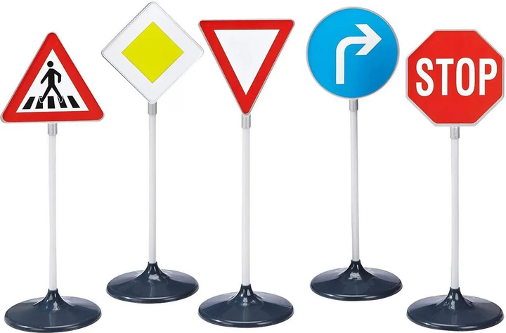 Ігровий набір Klein Дорожні знаки великі 5 шт 2980 (4009847029805) - зображення 1