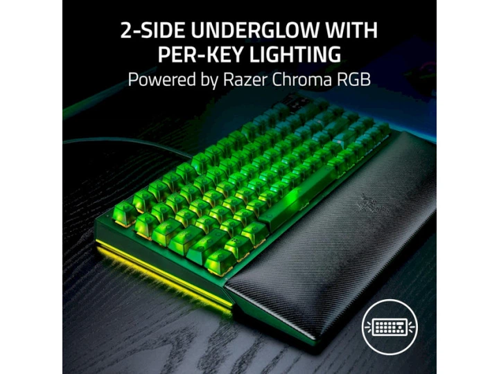 Клавіатура Razer BlackWidow V4 75% Phantom Green Edition (RZ03-05003300-R3M1) - Фото 10 Клавіатура Razer BlackWidow V4 75% Phantom Green Edition (RZ03-05003300-R3M1) - изображение 10
