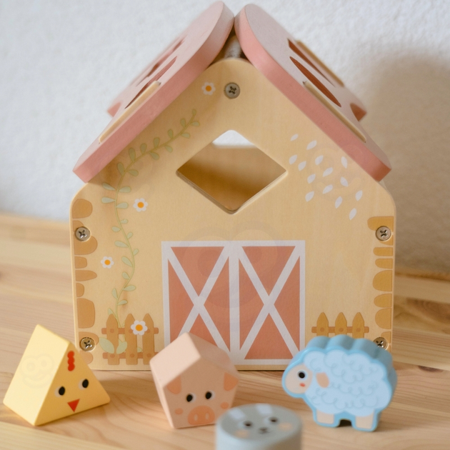 Дерев'яний сортер Woopie GREEN Ферма 13 елементів (5906280653514) - зображення 5