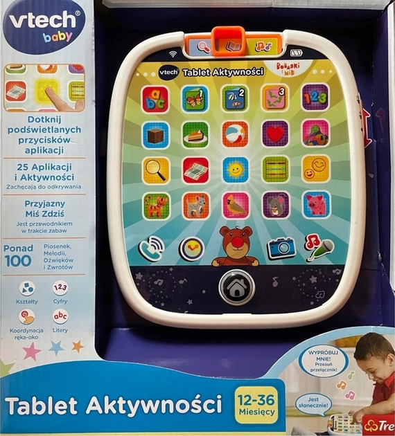 Інтерактивна іграшка VTech Планшет для активності Малюк та ведмідь (польська мова) (5900511615609) - зображення 4
