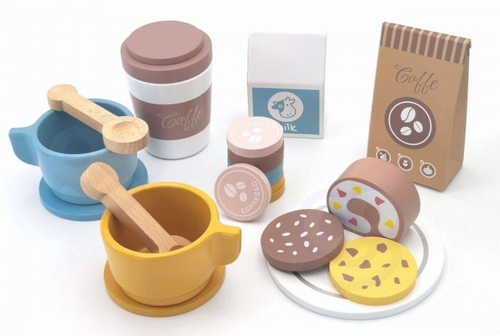 Дерев'яна кавоварка Woopie GREEN Цукерня Бариста 25 елементів (5906280652715) - зображення 6