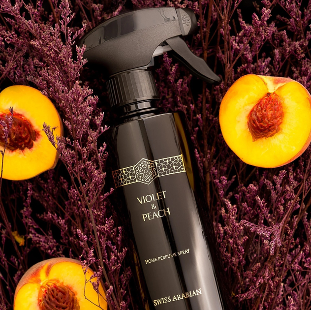 Perfumowany spray do pomieszczeń Swiss Arabian Violet & Peach 300 ml (6295124038396) - obraz 3