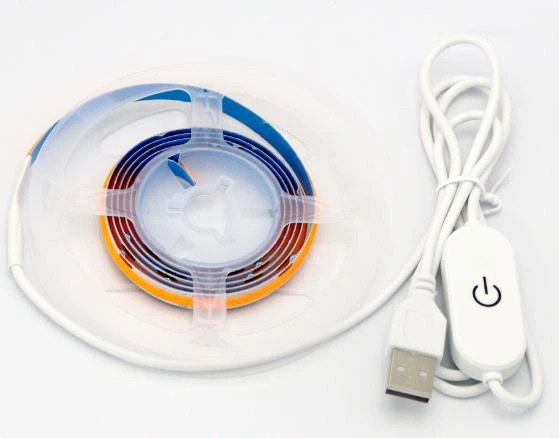 Светодиодная лента LED COB USB светильник с выключателем и регулировкой яркости на катушке 5 метров - изображение 11