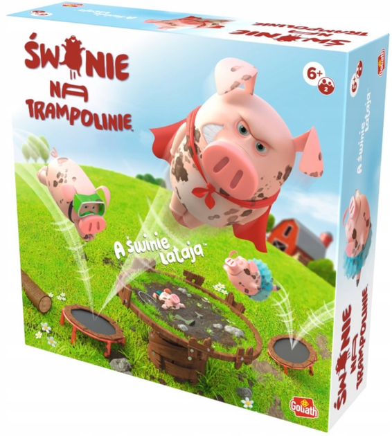 Настільна гра Goliath Свині на батуті (8720077354739) - зображення 1