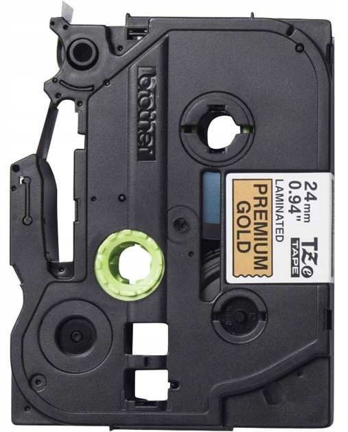 Етикеточна стрічка Brother TZe-PR851 24 мм Black/Gold (TZEPR851) - зображення 1