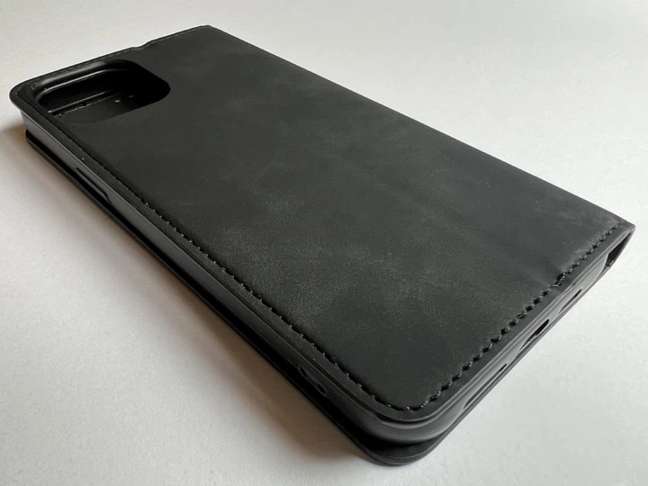Защитный чехол-книжка K'try для Apple iPhone 12 Pro Max черный, из матовой искусственной кожи со слотами для карт - Фото 7 Защитный чехол-книжка K'try для Apple iPhone 12 Pro Max черный, из матовой искусственной кожи со слотами для карт - изображение 7