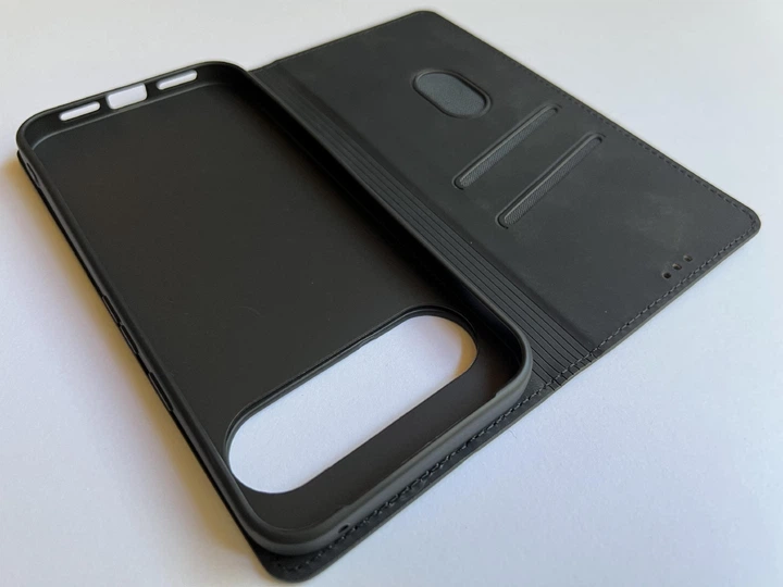 Защитный чехол-книжка K'try для Google Pixel 10 Pro XL черный, из матовой искусственной кожи со слотами для карт - Фото 11 Защитный чехол-книжка K'try для Google Pixel 10 Pro XL черный, из матовой искусственной кожи со слотами для карт - изображение 11