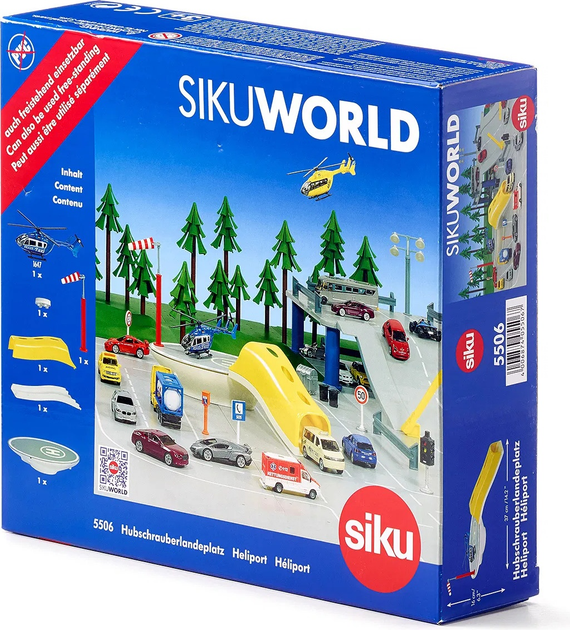 Model Siku World Helikopter z lądowiskiem 5506 (4006874055067) - obraz 2