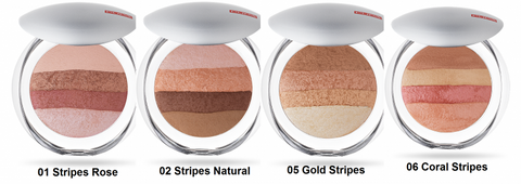 Пудра-румяна для лица Pupa Luminys Baked All Over 02 - Stripes Natural 9 г - изображение 2