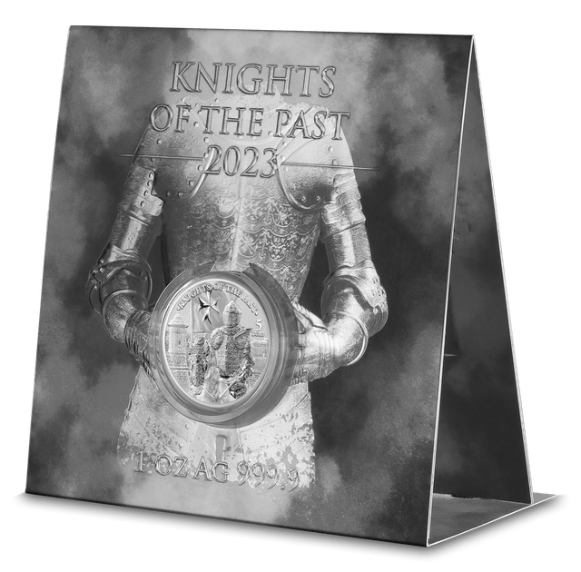 Серебряная монета Мальты Рыцари прошлого Knights of the Past 2023 от Germania Mint - изображение 5