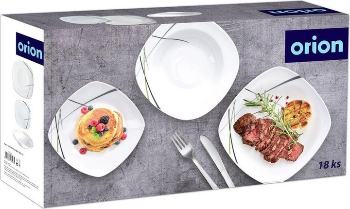Обідній набір Orion порцеляновий на 6 персон 18 шт (8592381161965) - зображення 4