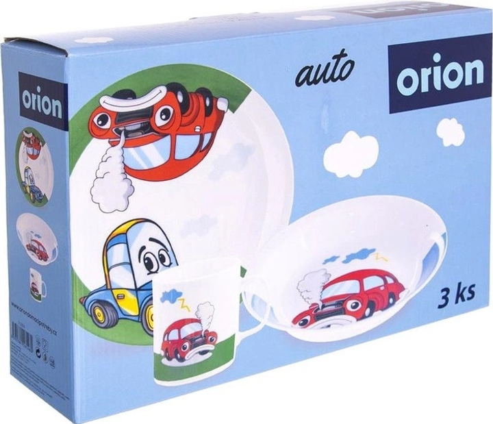 Сніданковий набір Orion Auto порцеляновий дитячий 3-елементний (8592381161460) - зображення 6