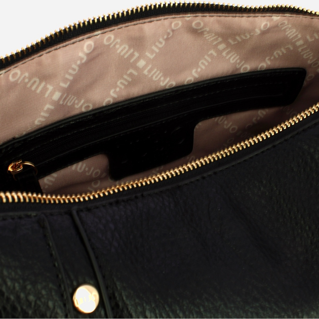 Сумка жіноча зі штучної шкіри велика Liu Jo AF5078E0027 22222 Чорна (800070345613) - зображення 5