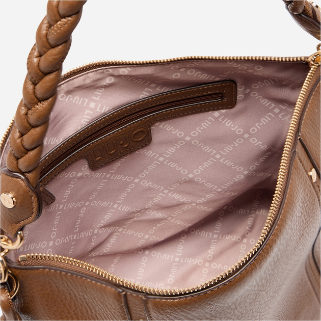 Сумка жіноча зі штучної шкіри велика Liu Jo AF5078E0027 09032 Коричнева (800070345612) - зображення 6