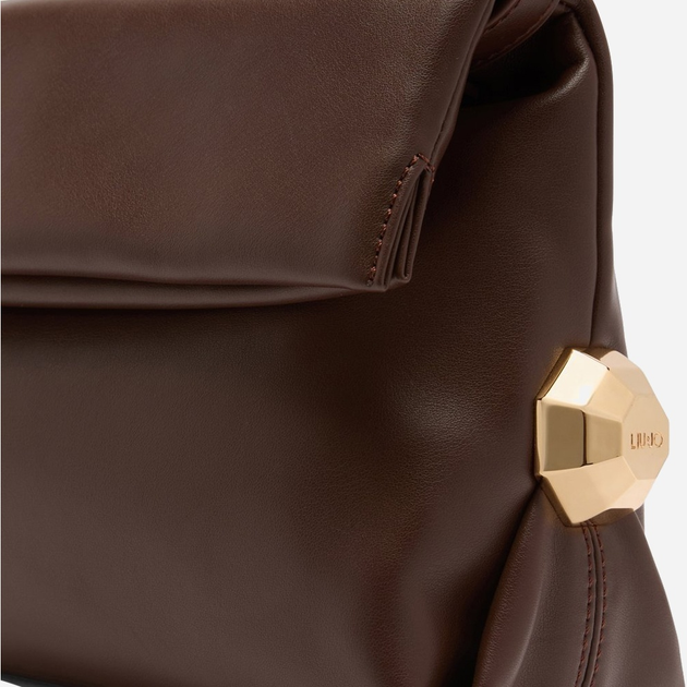 Сумка багет жіноча зі штучної шкіри середня Liu Jo AF5097E0077 90912 Коричнева (800070345615) - зображення 5