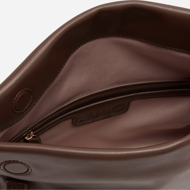 Сумка багет жіноча зі штучної шкіри середня Liu Jo AF5097E0077 90912 Коричнева (800070345615) - зображення 6