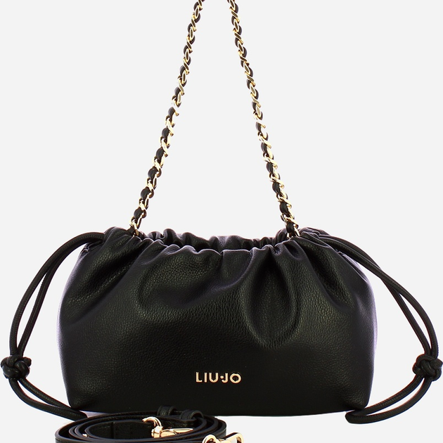 Torebka crossbody damska mała z łańcuszkiem Liu Jo AF5132E0058 22222 Czarna (800070345568) - obraz 4