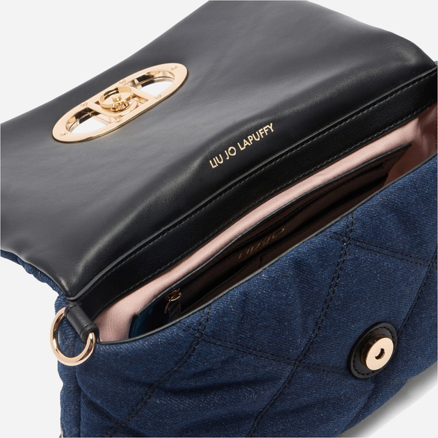 Torebka damska materiałowa z łańcuszkiem Liu Jo AF5138D0001 94024 Granatowa (800070345571) - obraz 6