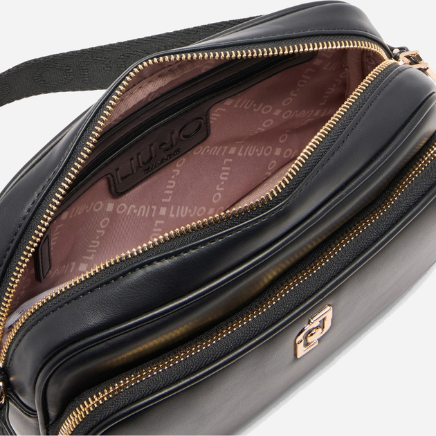 Torebka crossbody damska mała Liu Jo AF5176E0077 22222 Czarna (800070345581) - obraz 6
