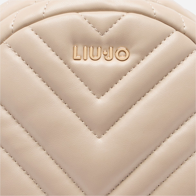 Рюкзак жіночий зі штучної шкіри Liu Jo AF5186E0426 51308 Бежевий (800070345509) - зображення 4