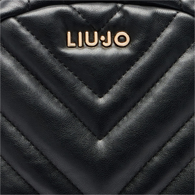 Рюкзак жіночий зі штучної шкіри Liu Jo AF5186E0426 22222 Чорний (800070345508) - зображення 4