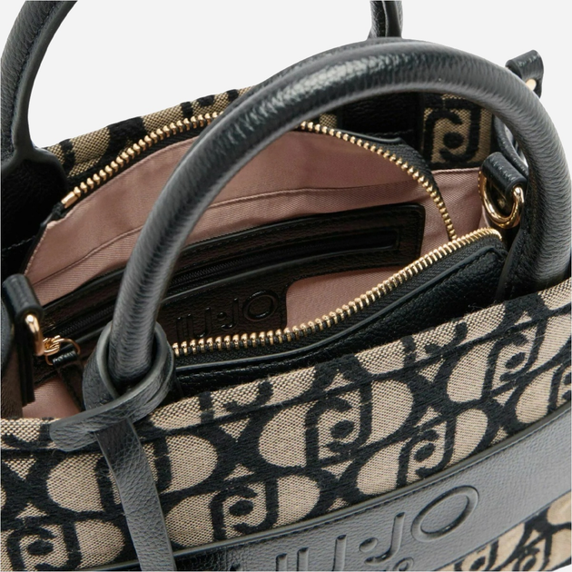 Torebka crossbody damska materiałowa mała Liu Jo AF5192T3152 22222 Czarna (800070345644) - obraz 5