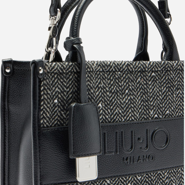 Torebka crossbody damska materiałowa mała Liu Jo AF5192T9112 22222 Czarna (800070345645) - obraz 4