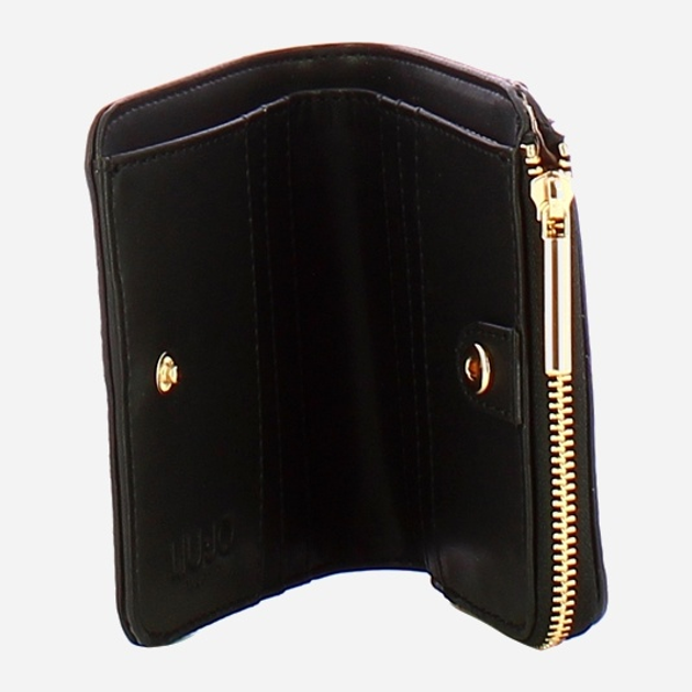 Гаманець жіночий зі штучної шкіри Liu Jo AF5193E0027 22222 Чорний (800070345686) - зображення 3