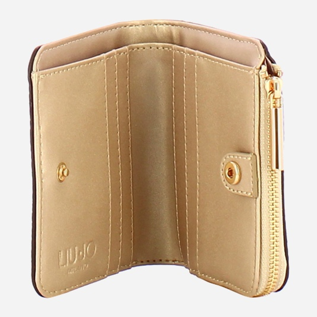 Гаманець жіночий зі штучної шкіри Liu Jo AF5193E0027 90048 Золотистий (800070345688) - зображення 3