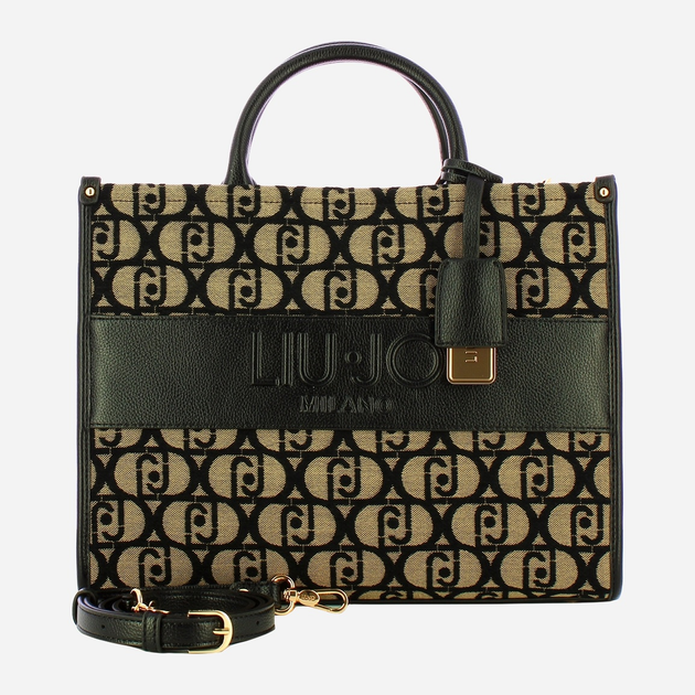 Сумка крос-боді через плече жіноча зі штучної шкіри середня Liu Jo AF5206T3152 22222 Чорна (800070345652) - зображення 4