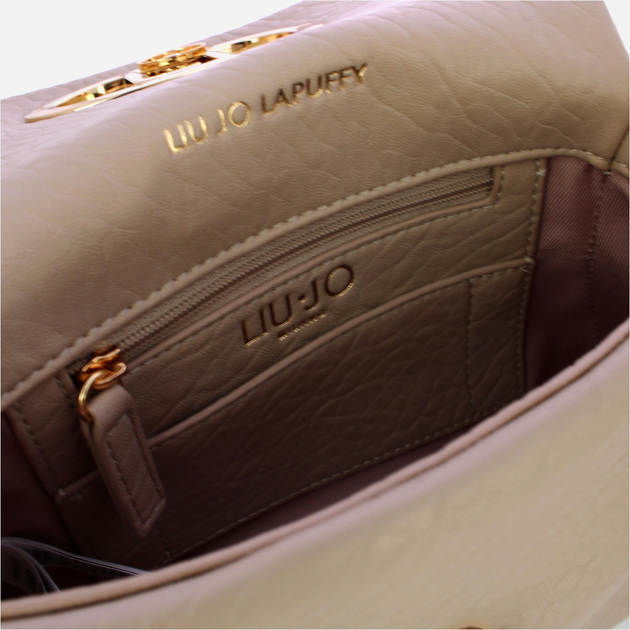 Torebka damska mała z łańcuszkiem Liu Jo AF5269E0161 51308 Beżowa (800070345589) - obraz 5
