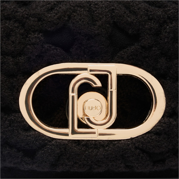 Сумка крос-боді через плече жіноча тканинна маленька Liu Jo AF5269J0417 22222 Чорна (800070345593) - зображення 5