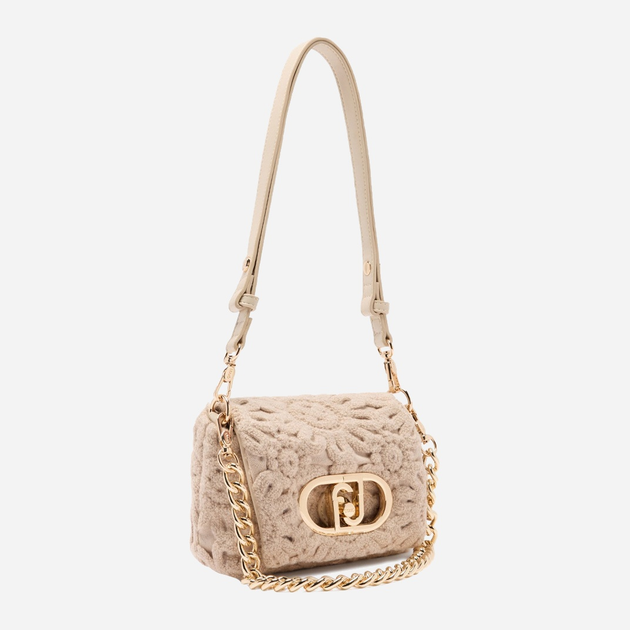 Сумка крос-боді через плече жіноча тканинна маленька Liu Jo AF5269J0417 30002 Бежева (800070345594) - зображення 4