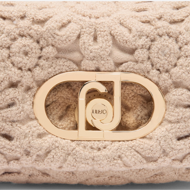 Сумка крос-боді через плече жіноча тканинна маленька Liu Jo AF5269J0417 30002 Бежева (800070345594) - зображення 5