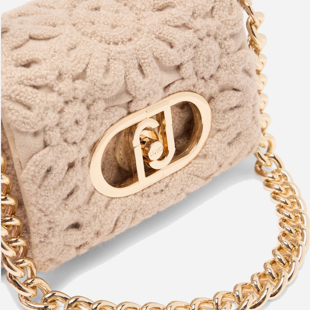 Сумка крос-боді через плече жіноча тканинна маленька Liu Jo AF5269J0417 30002 Бежева (800070345594) - зображення 6