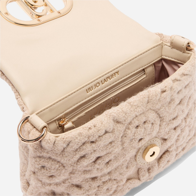 Сумка крос-боді через плече жіноча тканинна маленька Liu Jo AF5269J0417 30002 Бежева (800070345594) - зображення 7
