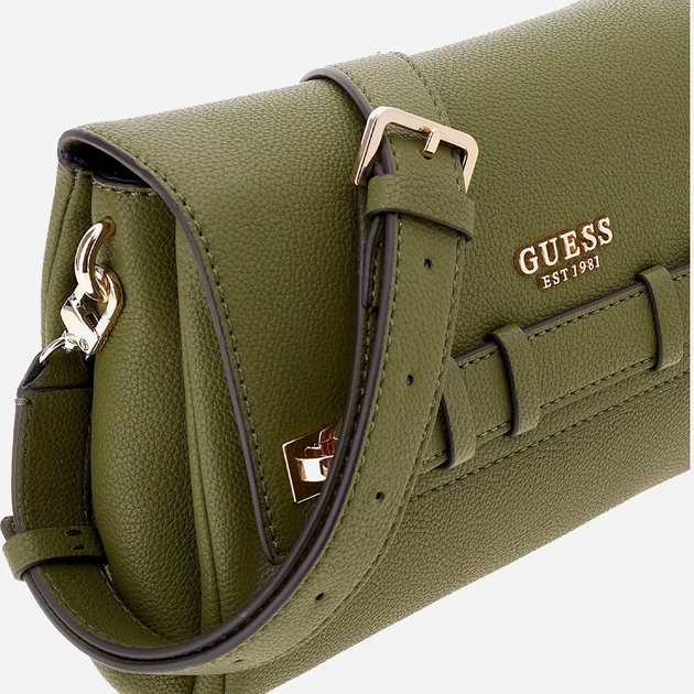 Torebka crossbody damska mała Guess Gregoria HWBG8546200 Oliwkowa (800070344460) - obraz 3