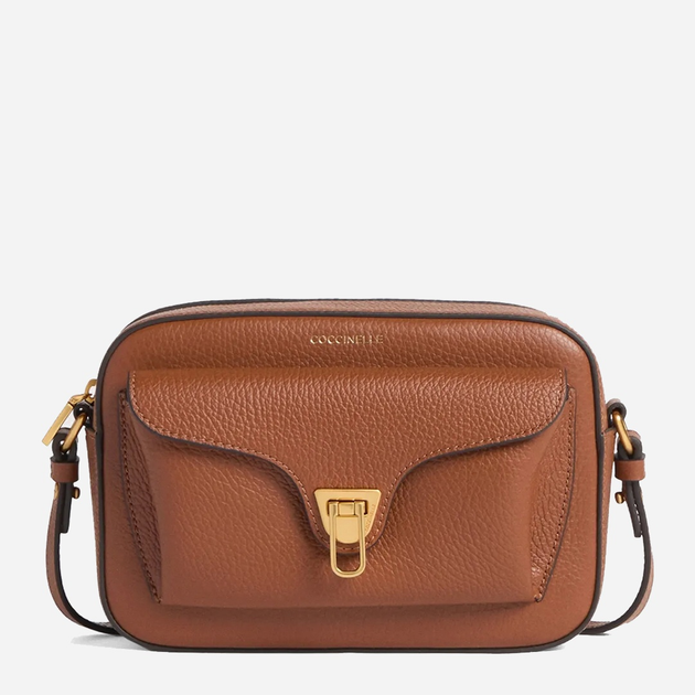 Torebka crossbody damska ze skóry naturalnej Coccinelle Beat E1MF6150601 W11 Brązowa (800070346007) - obraz 1