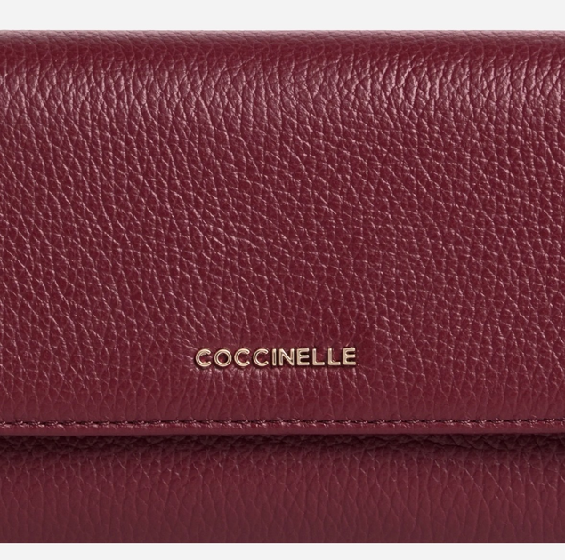 Гаманець жіночий шкіряний Coccinelle Metallic E2MW5118501 R52 Бордовий (800070346034) - зображення 3