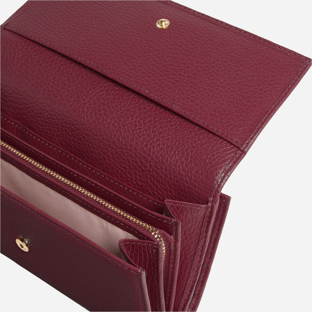 Гаманець жіночий шкіряний Coccinelle Metallic E2MW5118501 R52 Бордовий (800070346034) - зображення 4