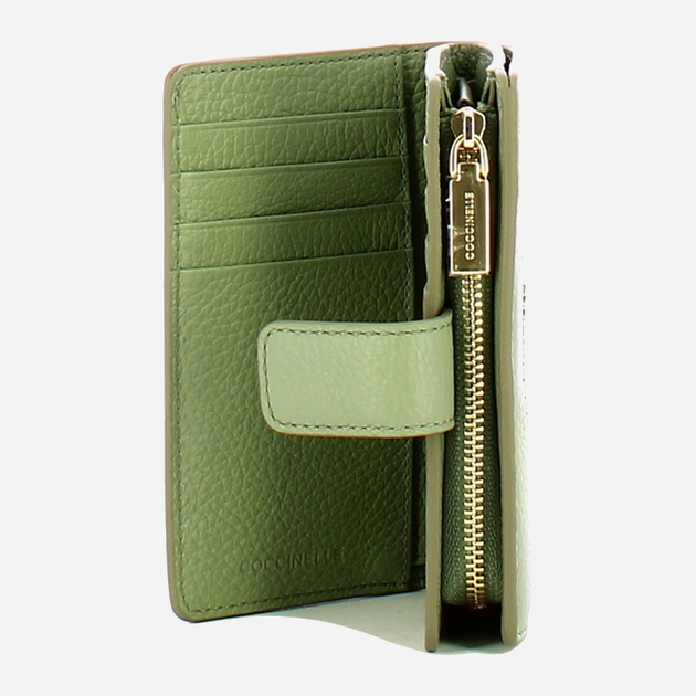 Гаманець жіночий шкіряний Coccinelle Metallic E2MW511E701 G77 Зелений (800070346045) - зображення 3