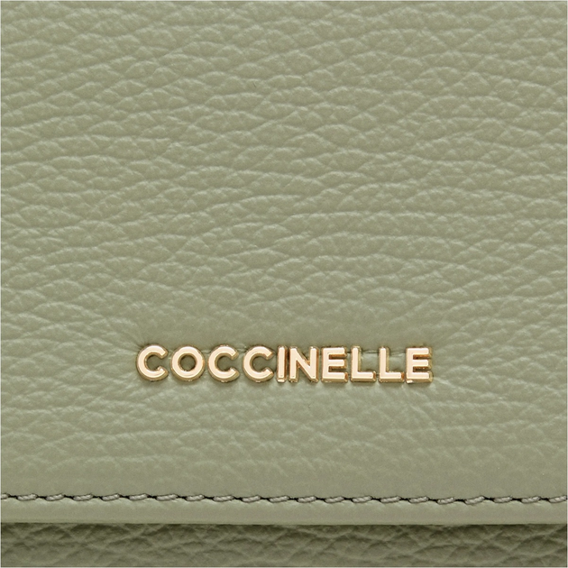 Portfel damski skórzany Coccinelle Metallic E2MW511F001 G77 Zielony (800070346050) - obraz 3
