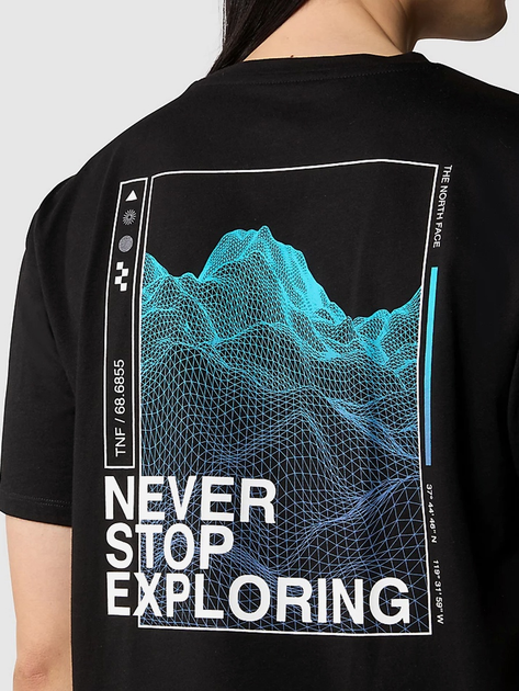 Koszulka męska długa The North Face M Foundation Graphic Tee S/S NF0A86XHOGF1 L Czarna (800070321542) - obraz 4