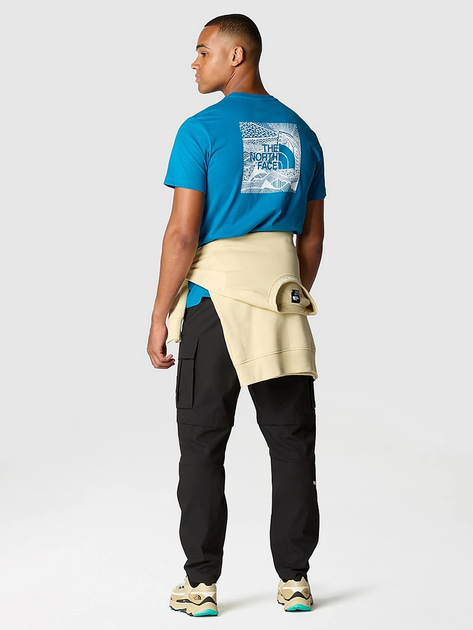 Koszulka męska bawełniana The North Face M S/S Redbox Celebration NF0A87NVRBI1 M Niebieska (800070321597) - obraz 3