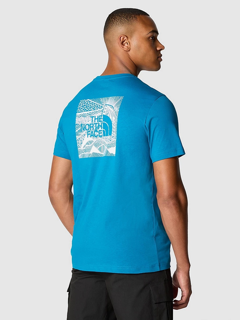Футболка бавовняна довга чоловіча The North Face M S/S Redbox Celebration NF0A87NVRBI1 XL Синя (800070321599) - зображення 2