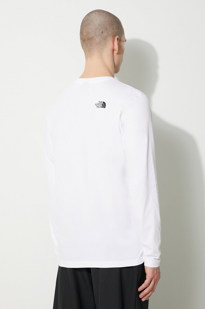 Longsleeve męski The North Face M L/S Simple Dome NF0A87QNFN41 L Biały (800070329353) - obraz 2