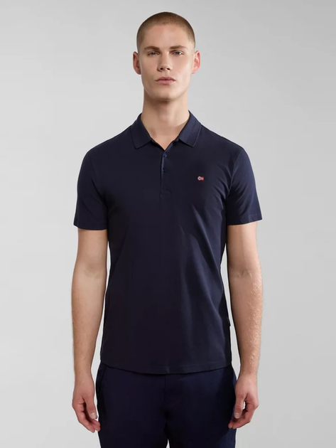 Koszulka polo męska Napapijri Ealis NP0A4H8B1761 M Granatowa (800070320843) - obraz 1