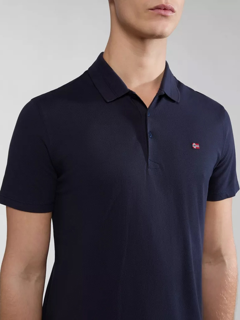Koszulka polo męska Napapijri Ealis NP0A4H8B1761 M Granatowa (800070320843) - obraz 4