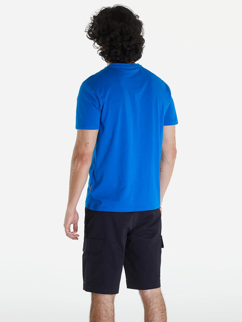 Футболка бавовняна довга чоловіча Napapijri Salis NP0A4H8DB2L1 L Синя (800070320865) - зображення 2